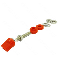 Винтовой зажим 555 M8 красный